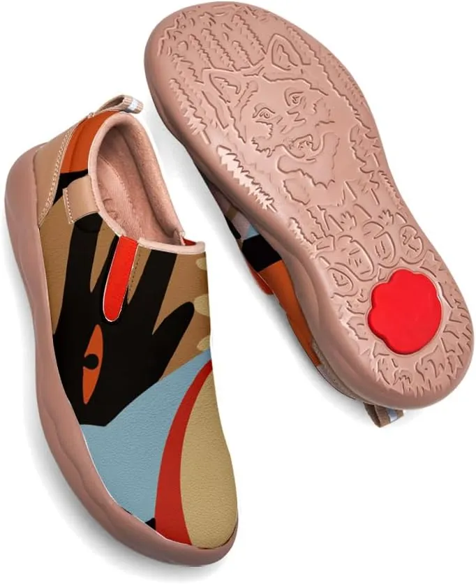 Kids Slip On Travel Shoes Boy Girl Loafers Casual Walking Lightweight Comfort Abstract Art Painted Sneakers (Big Kid/Little Kid/Toddler)