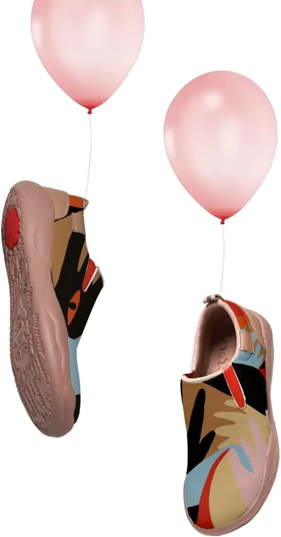 Kids Slip On Travel Shoes Boy Girl Loafers Casual Walking Lightweight Comfort Abstract Art Painted Sneakers (Big Kid/Little Kid/Toddler)