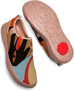 Kids Slip On Travel Shoes Boy Girl Loafers Casual Walking Lightweight Comfort Abstract Art Painted Sneakers (Big Kid/Little Kid/Toddler)