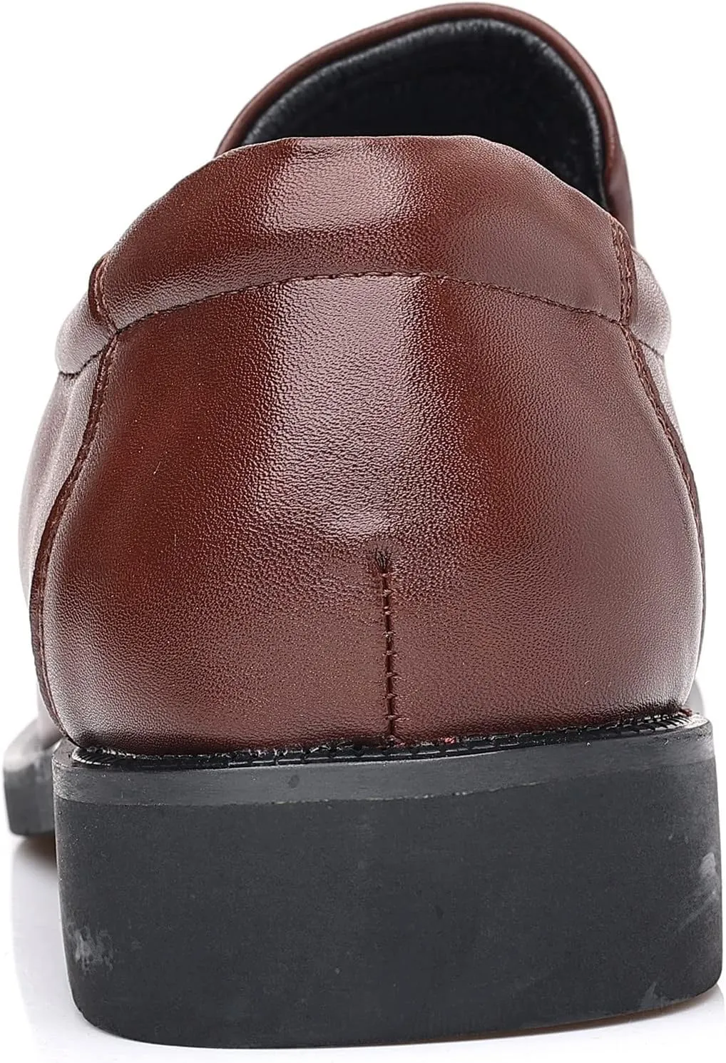kkdom Men's Classic Leather Lined Formal Oxfords Slip on Dress Shoes