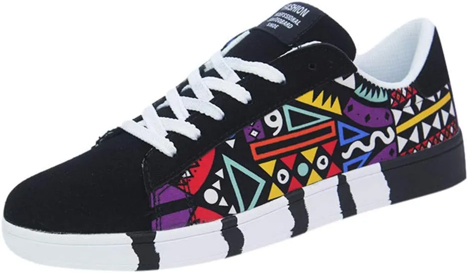 Lace-Up Colorfor Casual Fashion Canvas Shoes Sport Men's Shoes Sneaker for Men Walking Sneaker
