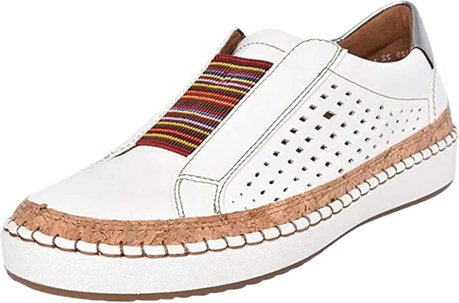 Ladmiple Shoes For Women Sneakers Slip Ons Comfort Casual Canvas Shoes Summer Fashion Platform Walking Flats Loafers