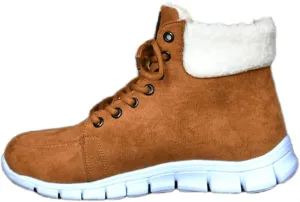 Ladmiple Snow Boots For Women Slip On Winter Warm Ankle Booties Outdoor Fur Lined Comfortable Fashion Casual Walking Shoes