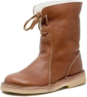 Ladmiple Snow Boots For Women Wide Width Warm Fur Lined Winter Ankle Booties Outdoor Fashion Comfort Lace Up Combat Shoes