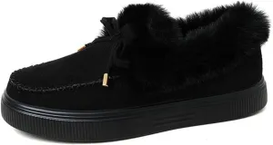 Ladmiple Winter Boots For Women 2023 Snow Warm Ankle Booties Slip On Outdoor Fur Lined Comfortable Fashion Walking Shoes