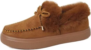 Ladmiple Winter Boots For Women 2024 Fashion Snow Boots Winter Shoes Fur Lined Warm Slip On Comfortable Outdoor Ankle Booties