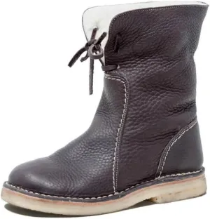 Ladmiple Winter Boots For Women Fashion Mid-Calf Snow Boots Fur Lined Warm Slip On Comfortable Outdoor Ankle Booties 2024