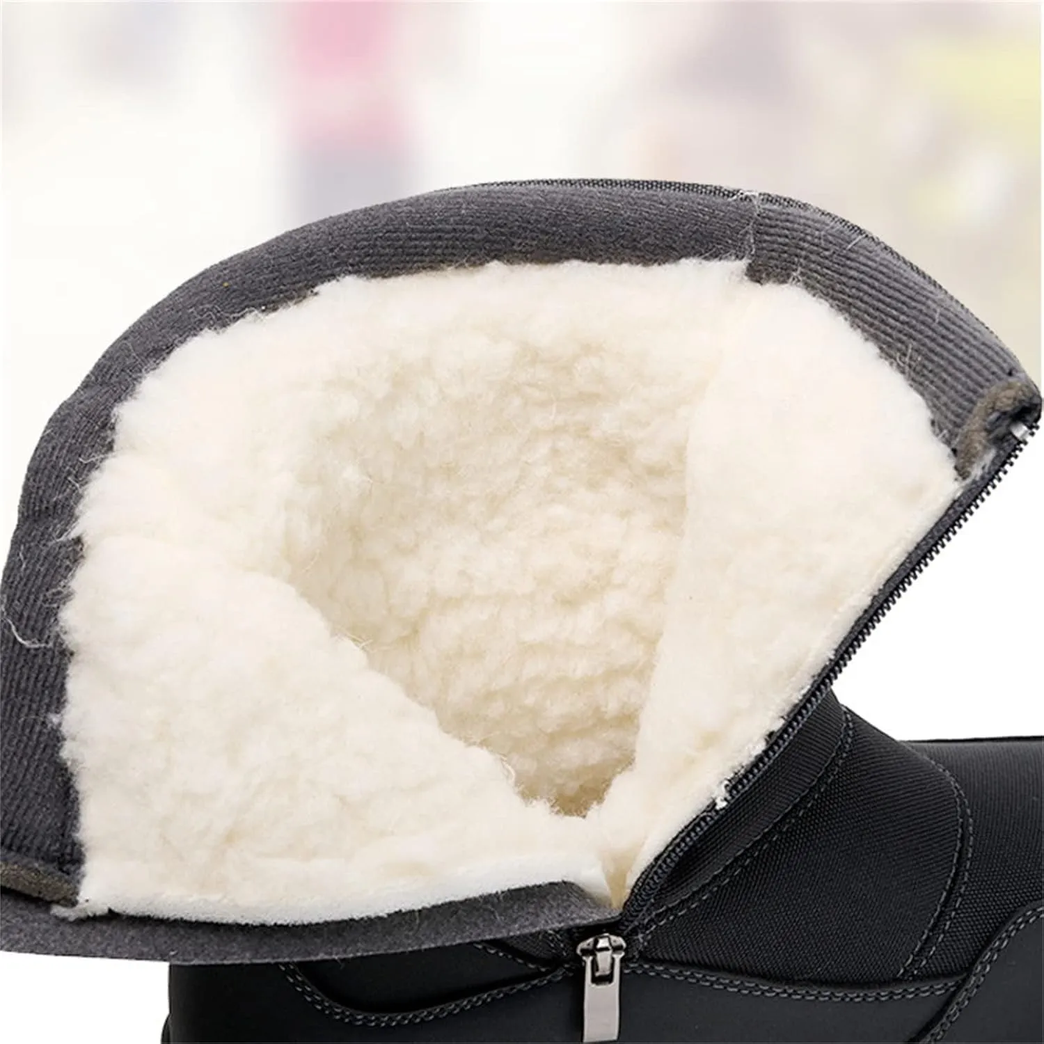 Ladmiple Winter Boots For Women Waterproof Snow Wide Width Warm Fur Lined Ankle Booties Outdoor Comfortable Shoes for Ladies