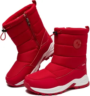 Ladmiple Winter Boots For Women Waterproof Snow Wide Width Warm Fur Lined Ankle Booties Outdoor Comfortable Shoes for Ladies