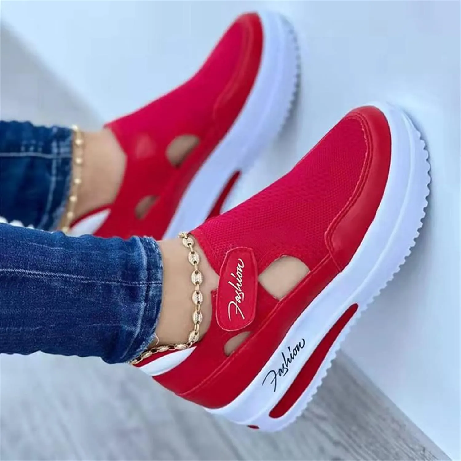 Ladmiple Womens Shoes Dressy Casual Loafers Low Top Slip On Canvas Shoes Comfort Platform Walking Fashion Flats Sneakers