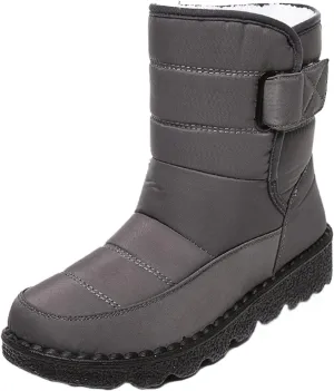Lausiuoe Winter Boots For Women Waterproof Snow Non Slip Warm Fur Lined Anti-Slip Ankle Booties Outdoor Walking Shoes