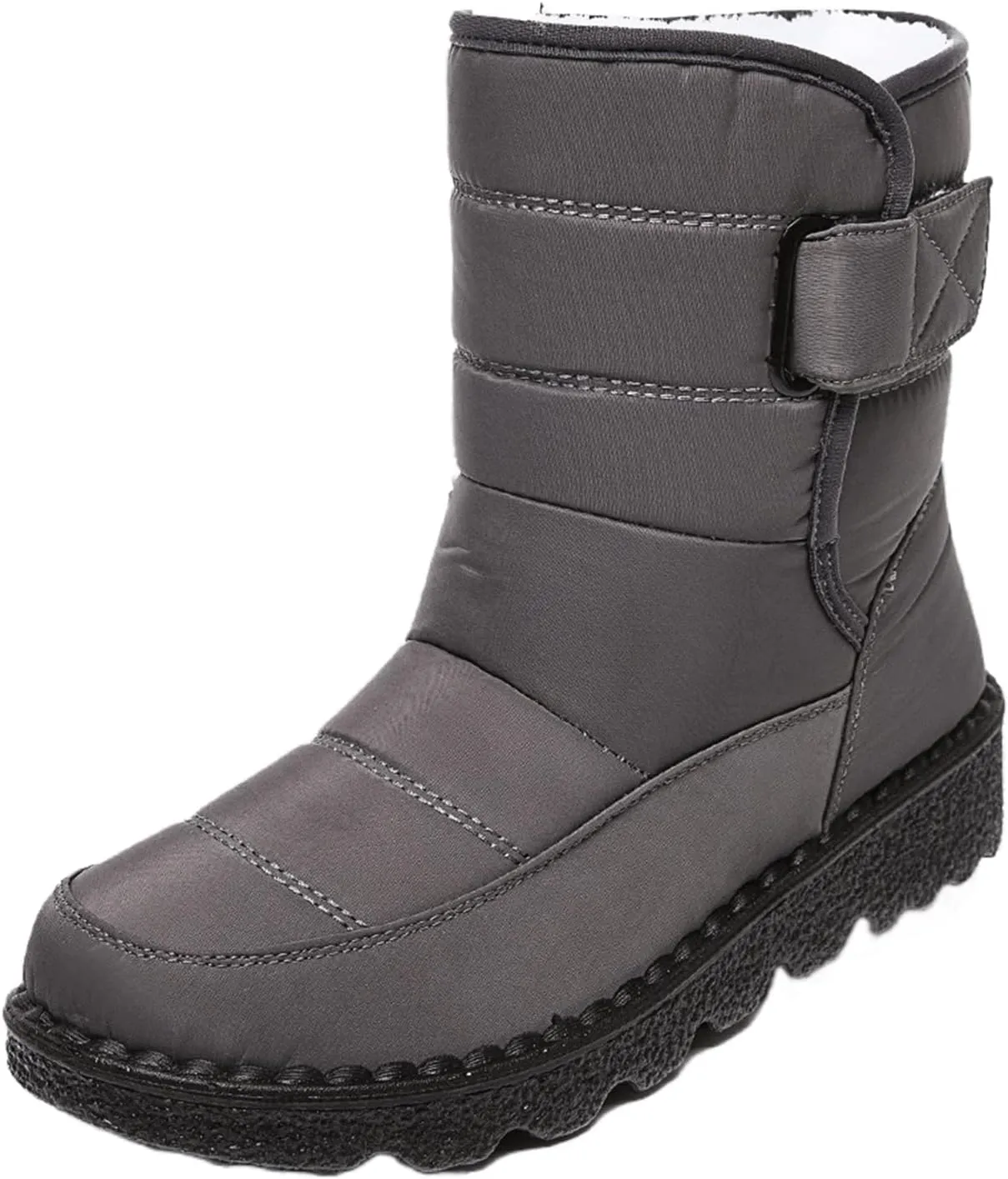 Lausiuoe Winter Boots For Women Waterproof Snow Non Slip Warm Fur Lined Anti-Slip Ankle Booties Outdoor Walking Shoes