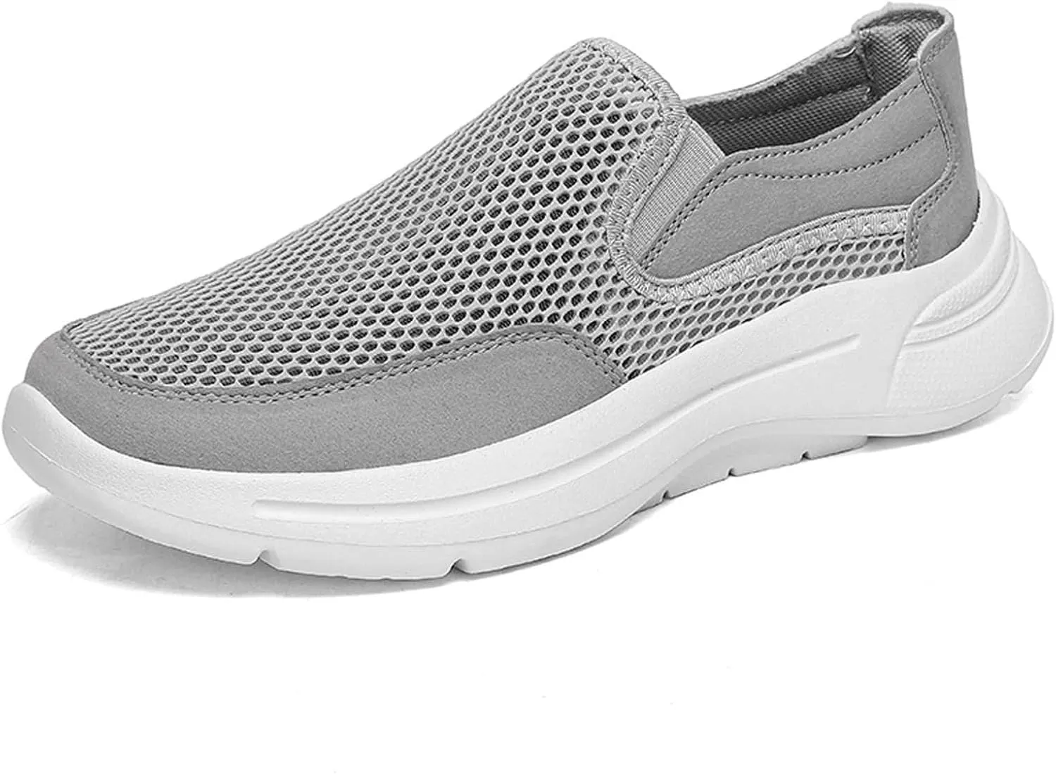 Men's Breathable Slip On Sneakers Lightweight Casual Shoes for Walking Running Gym Yoga Outdoor Summer Spring