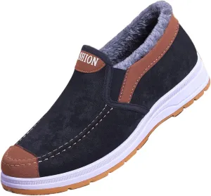 Mens Casual Loafer Shoes Soft Walking Shoes Breathable Lightweight for Adult Male Winter Walking Shoes for Men