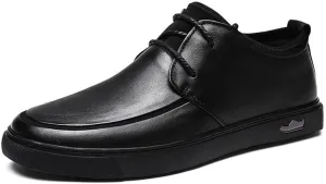 Men's Classic Casual Dress Shoes Retro Business Lace-up Formal Oxfords Shoes for Men
