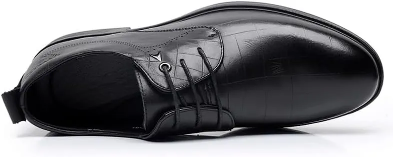 Men's Classic Lace-up Formal Oxfords Men Breathable Leather Wingtip Brogue Loafers