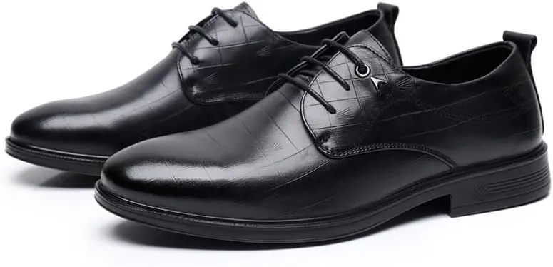 Men's Classic Lace-up Formal Oxfords Men Breathable Leather Wingtip Brogue Loafers