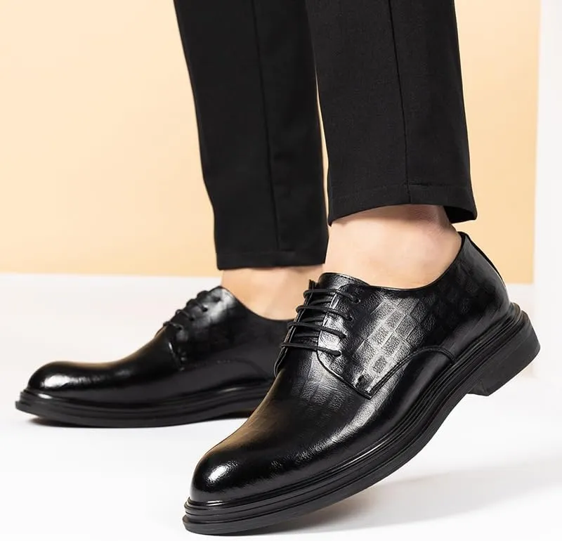 Men's Classic Lace Up Oxfords Shoes Mens Brogue Wingtip Retro Dress Shoes