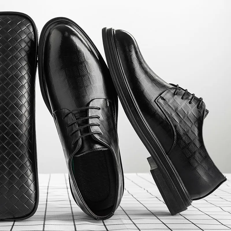 Men's Classic Lace Up Oxfords Shoes Mens Brogue Wingtip Retro Dress Shoes