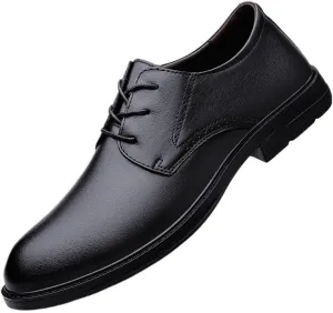 Mens Comfort Hand Stitched Genuine Leather Oxfords Shoes Men Fashion Classic Lace Up Business Formal Derby Shoes