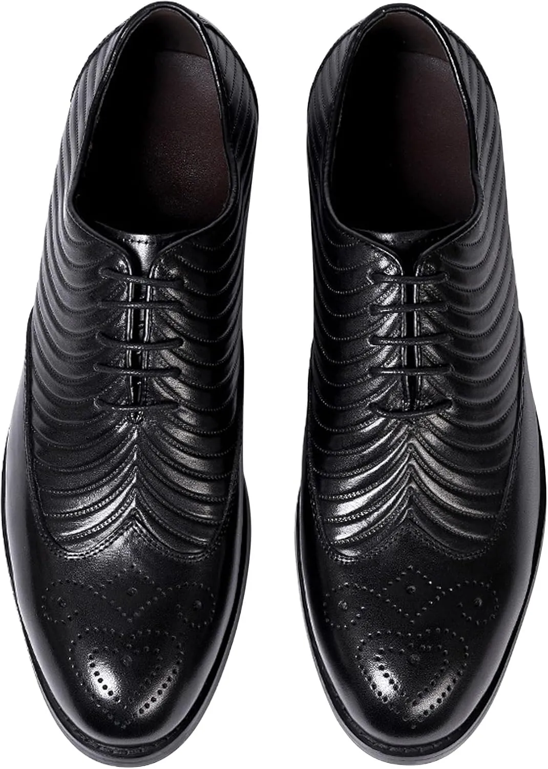 Mens Dress Shoes Formal Oxfords Suit Shoes Genunie Leather Whole Cut Oxfords Fashion Prom Wedding Business Causal Modern Derby Comfortable Tuxedo Shoes for Men