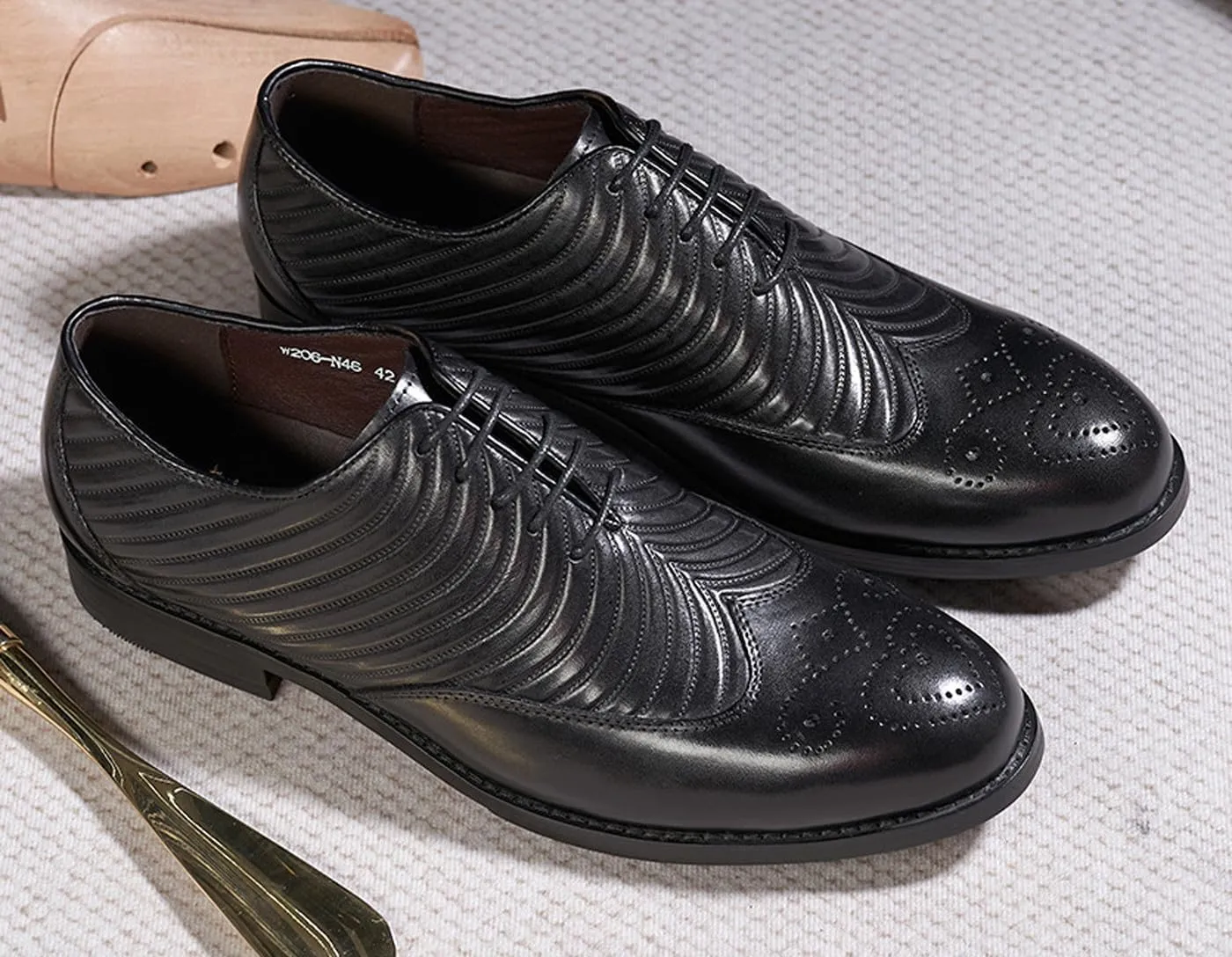 Mens Dress Shoes Formal Oxfords Suit Shoes Genunie Leather Whole Cut Oxfords Fashion Prom Wedding Business Causal Modern Derby Comfortable Tuxedo Shoes for Men