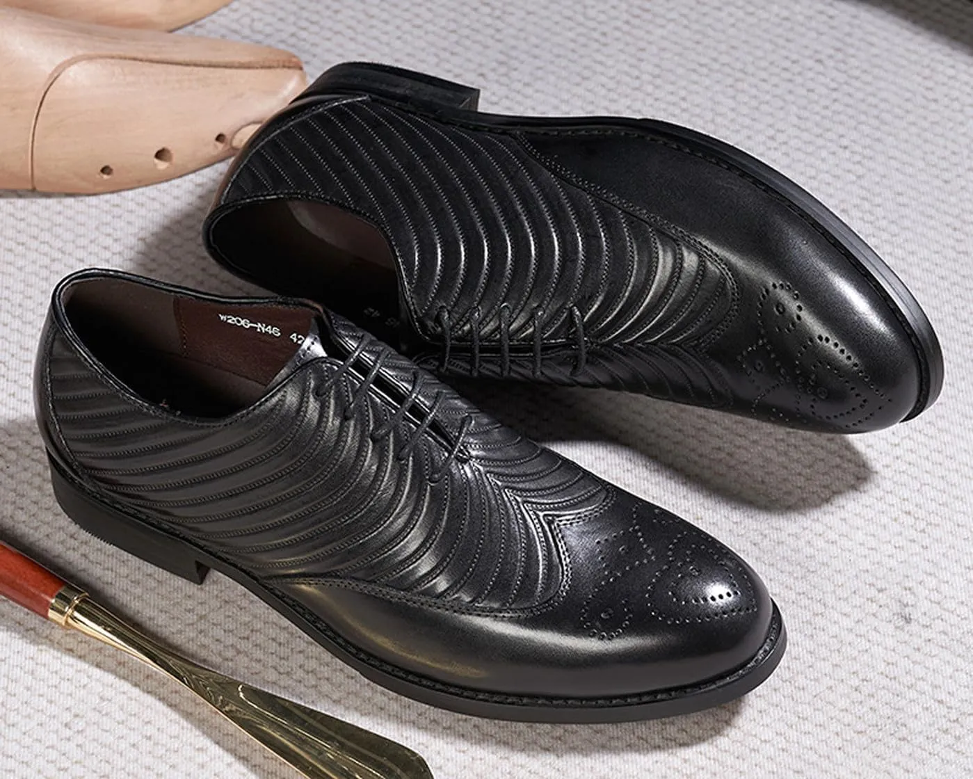 Mens Dress Shoes Formal Oxfords Suit Shoes Genunie Leather Whole Cut Oxfords Fashion Prom Wedding Business Causal Modern Derby Comfortable Tuxedo Shoes for Men