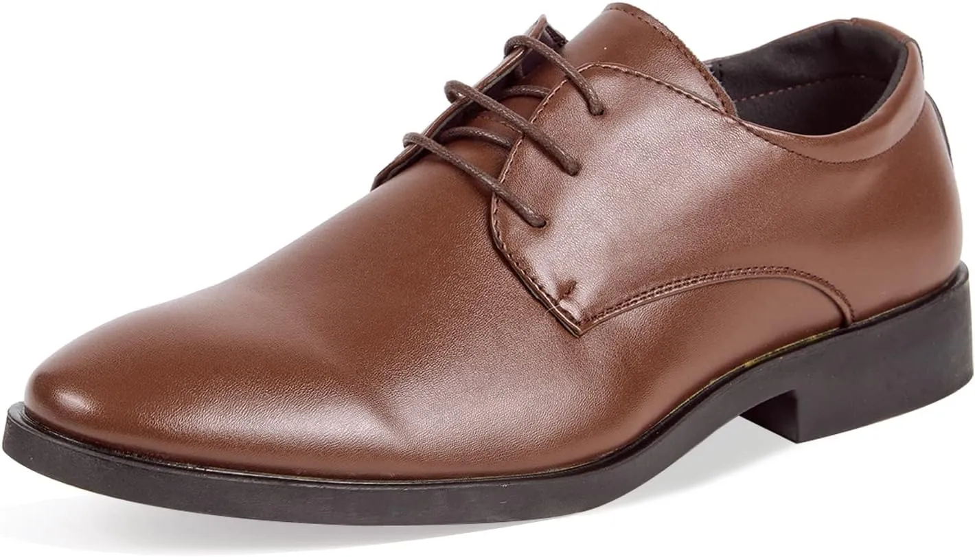 Mens Dress Shoes Modern Classic Slip On Oxfords Formal Casual Business Wedding Work Lace-ups, US Size 4-14