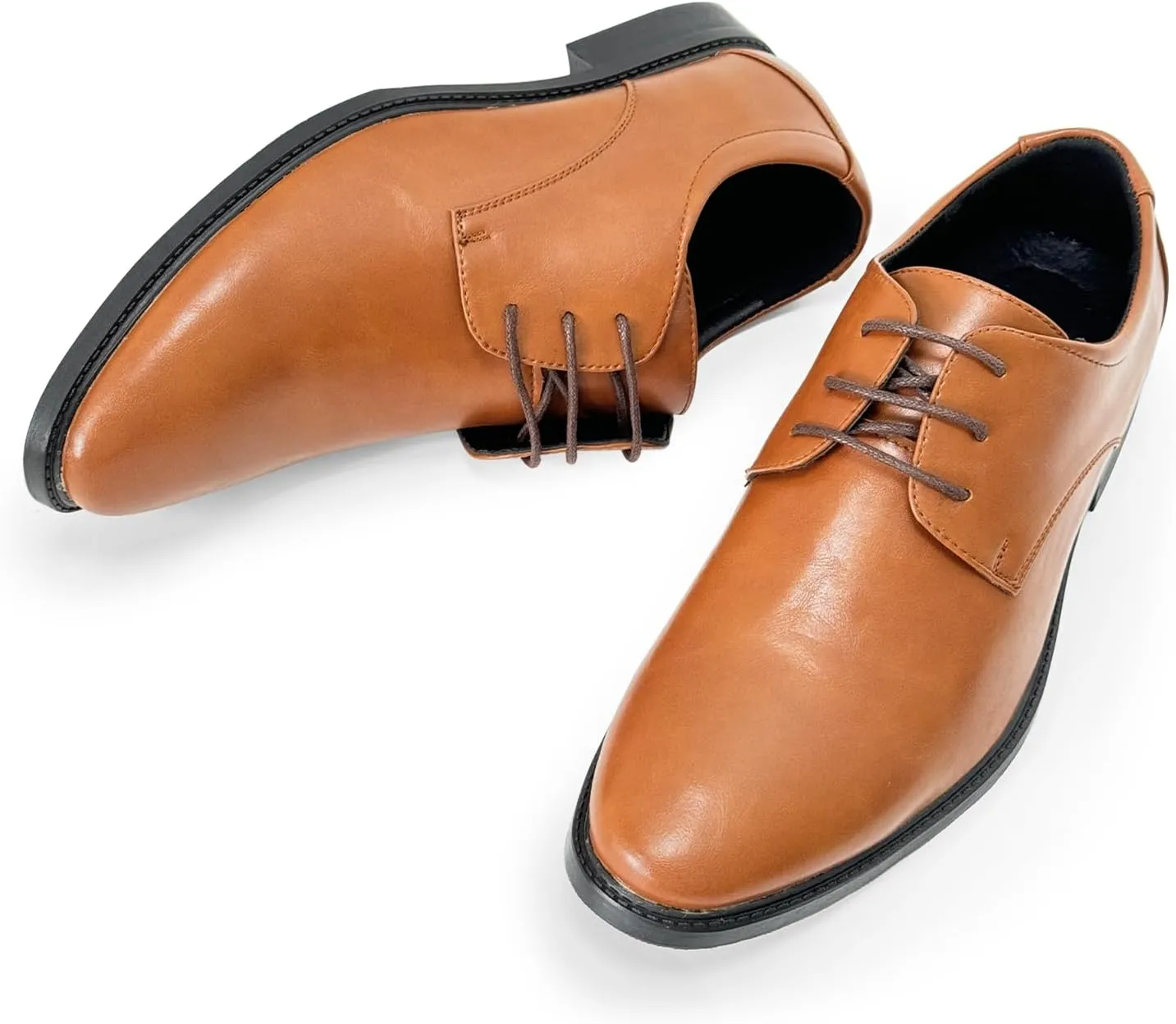 Mens Dress Shoes Modern Classic Slip On Oxfords Formal Casual Business Wedding Work Lace-ups, US Size 4-14
