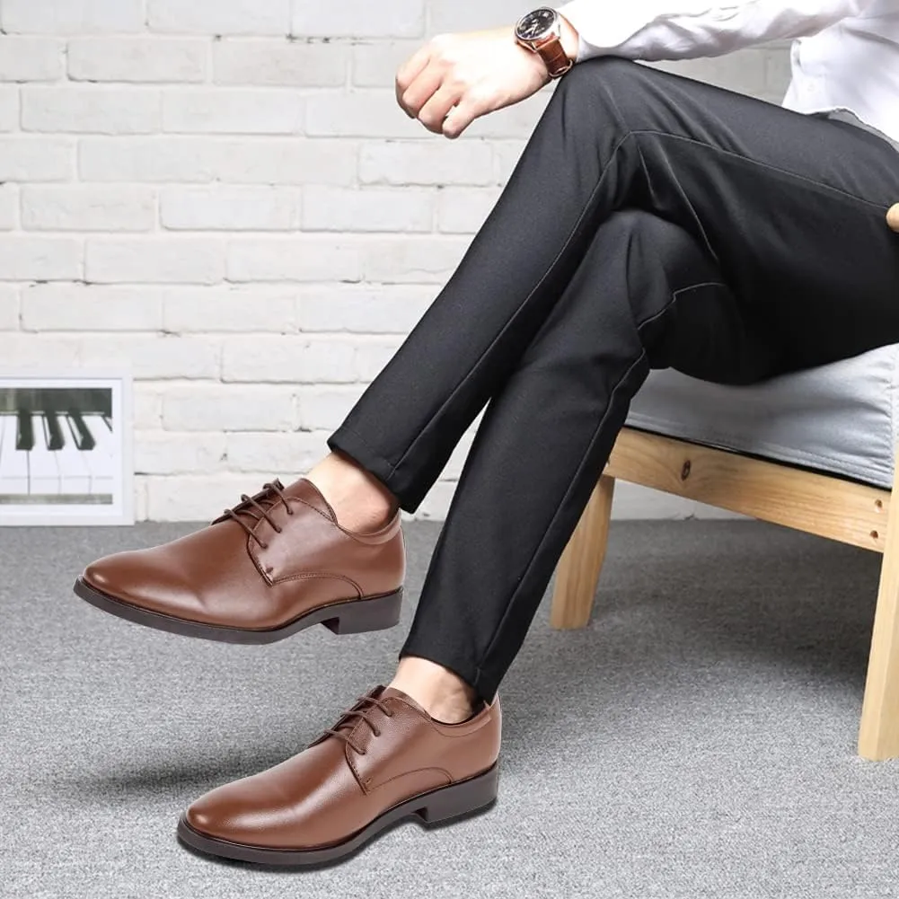 Mens Dress Shoes Modern Classic Slip On Oxfords Formal Casual Business Wedding Work Lace-ups, US Size 4-14