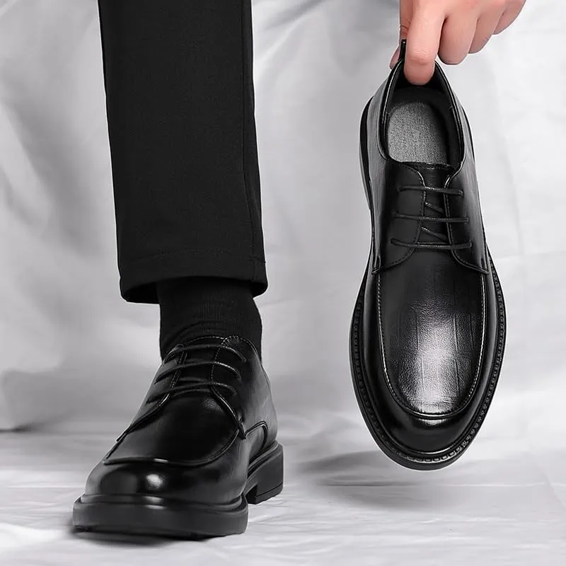 Mens Dress Sneakers Breathable Modern Leather Business Casual Scale Pattern Comfort Formal Shoes Fashion Casual Dress Sneakers