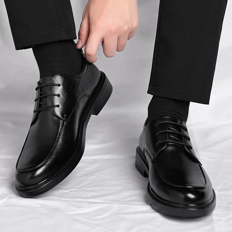 Mens Dress Sneakers Breathable Modern Leather Business Casual Scale Pattern Comfort Formal Shoes Fashion Casual Dress Sneakers