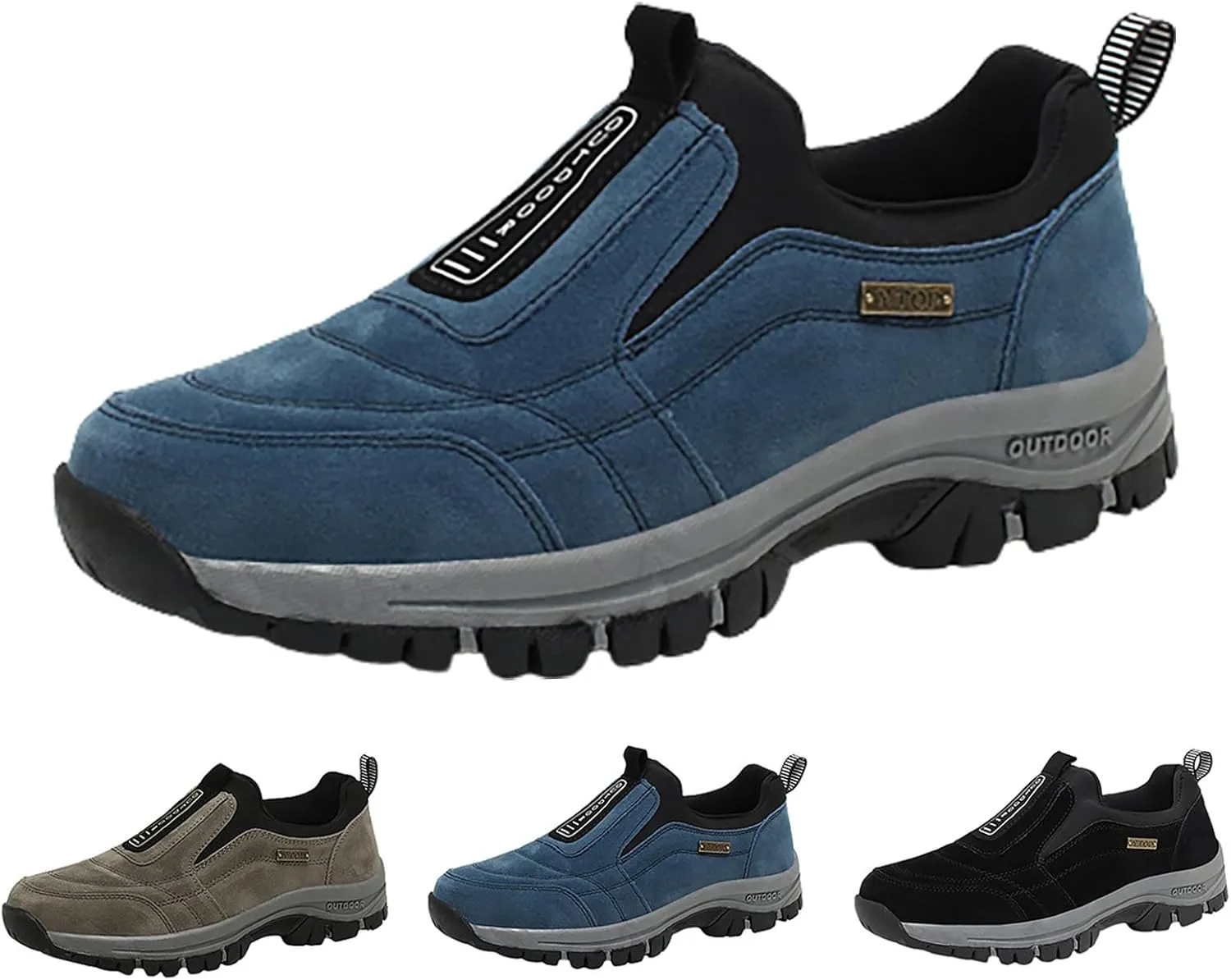 Men's Kiking Shoes Sports Walking Running Traveling Lightweight Breathable Slip On Loafers