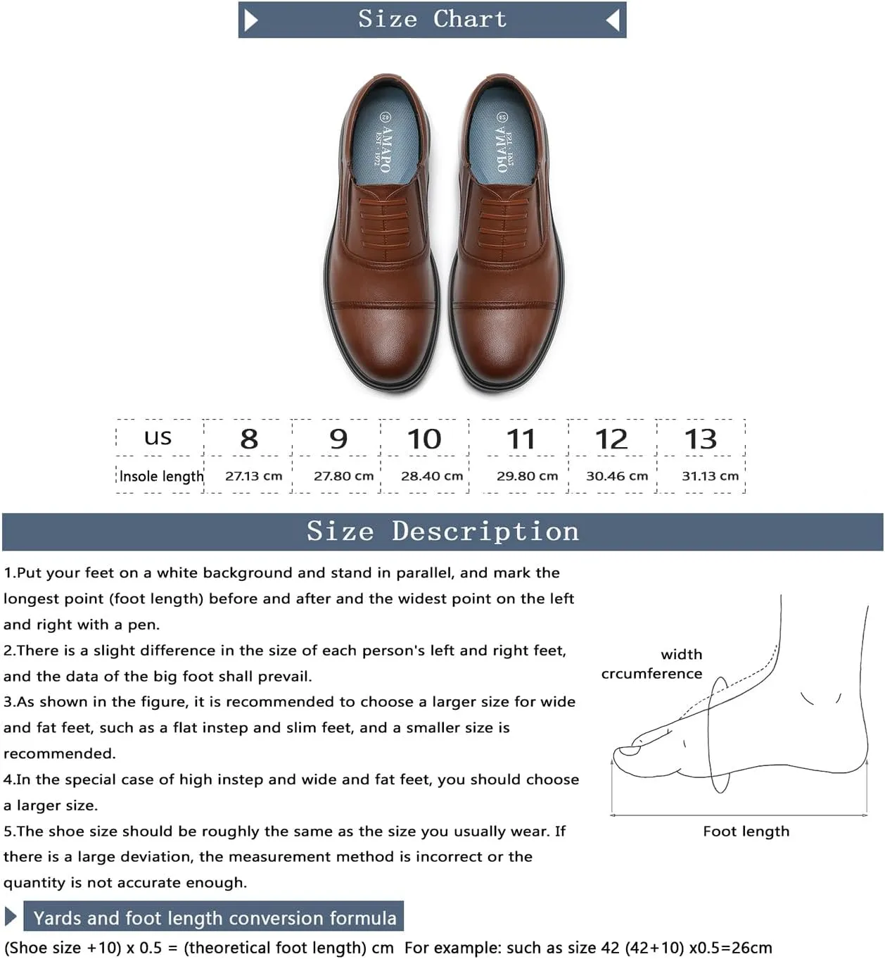 Men's Loafer Dress Shoes Classic Oxfords Shoes for Men Formal Business