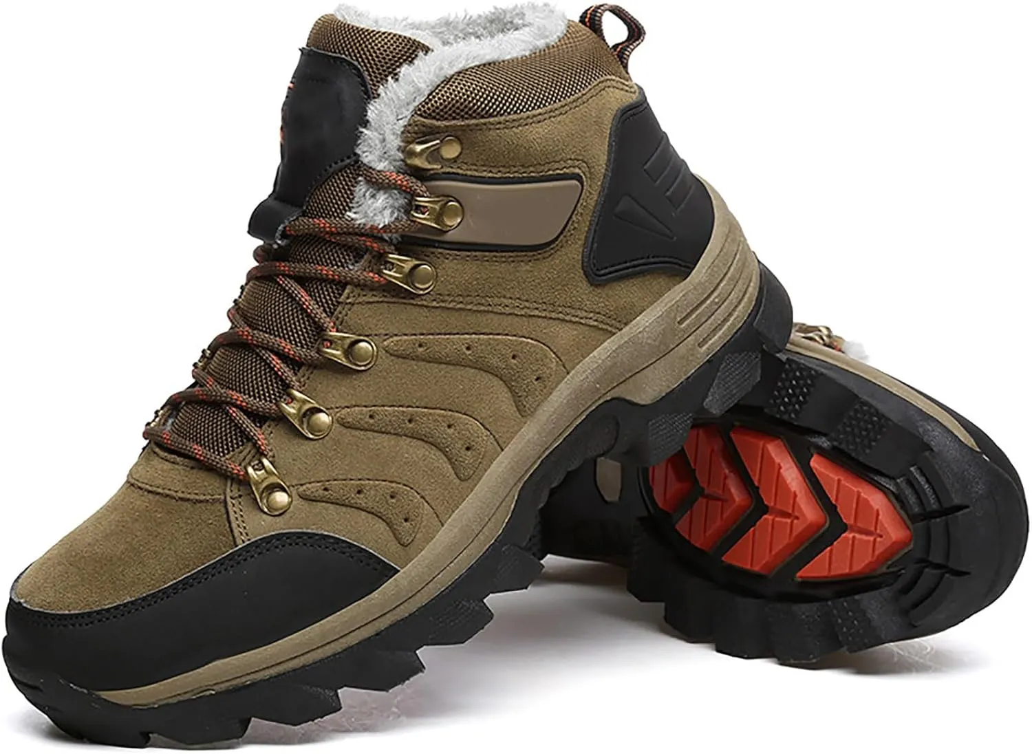Men's Outdoor Waterproof Hiking Shoes Lightweight Non-Slip Sneakers for Season Camping Walking Work Climbing Shoe