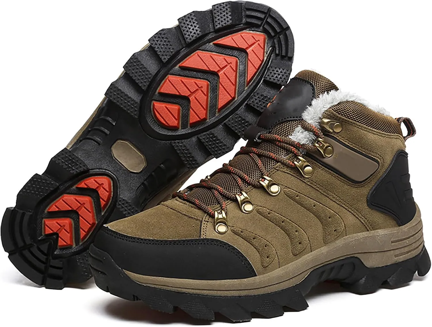 Men's Outdoor Waterproof Hiking Shoes Lightweight Non-Slip Sneakers for Season Camping Walking Work Climbing Shoe