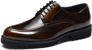 Men's Oxfords Casual Dress Shoes Genuine Leather Derby Fashion Formal Tuxedo Walking Shoes for Men