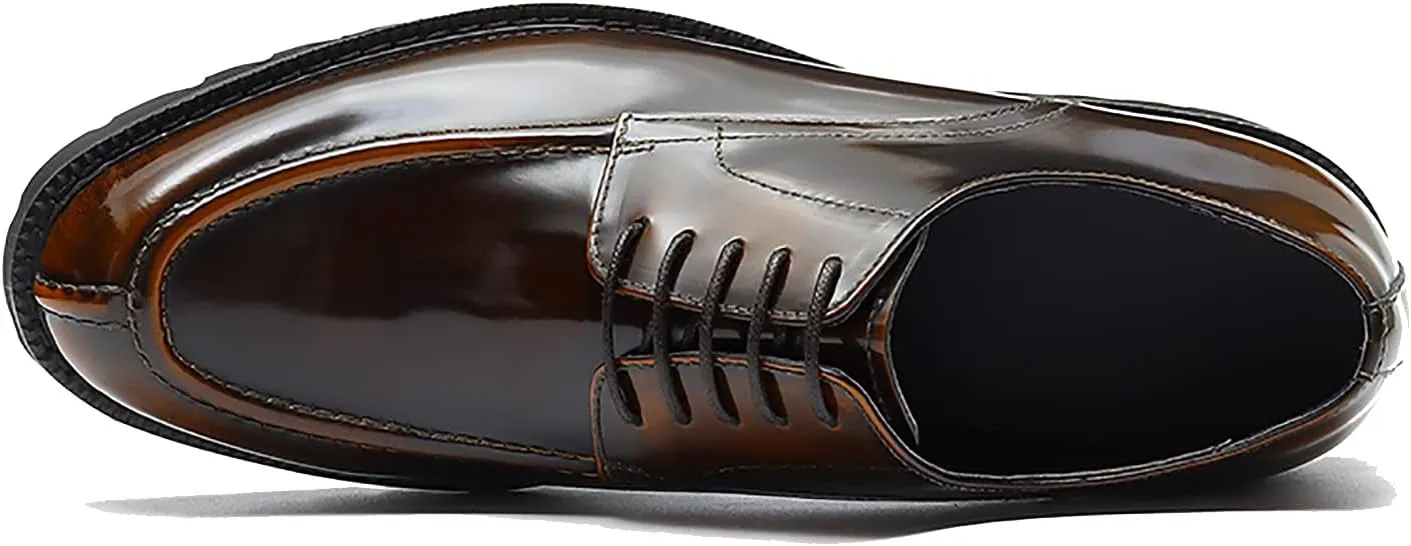 Men's Oxfords Casual Dress Shoes Genuine Leather Derby Fashion Formal Tuxedo Walking Shoes for Men