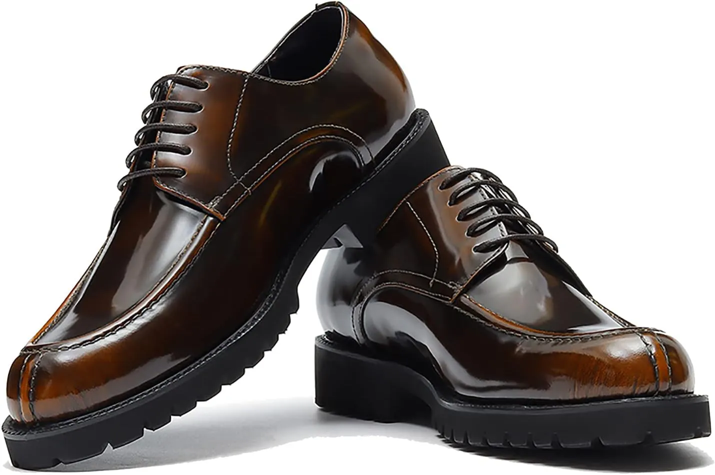 Men's Oxfords Casual Dress Shoes Genuine Leather Derby Fashion Formal Tuxedo Walking Shoes for Men