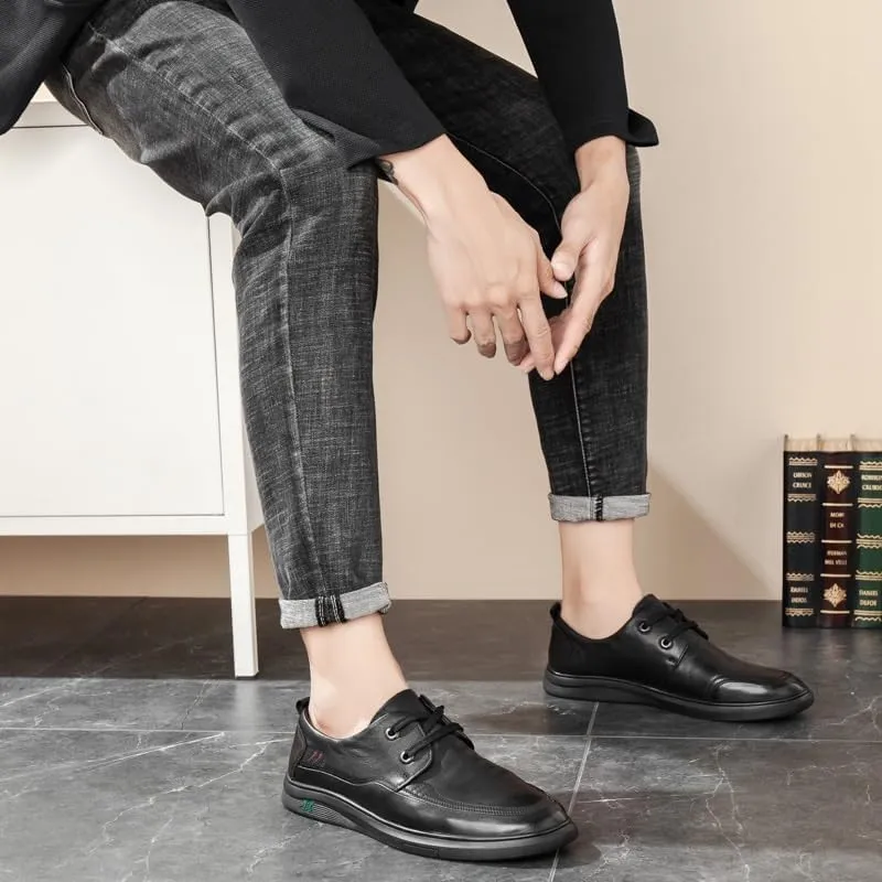 Mens Oxfords Dress Formal Shoes Genunie Leather Modern Brogues Oxford Fashion Business Casual Derby Prom Wedding Suit Shoes