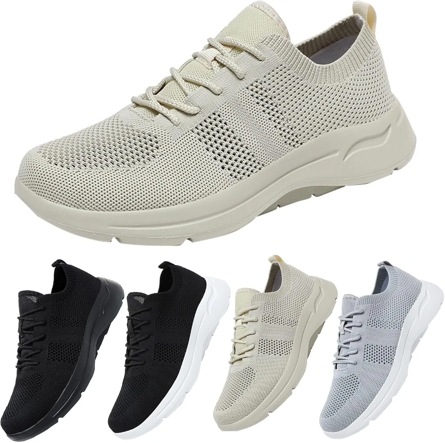 Mens Oxfords Lace-Up Lightweight Casual Walking Shoes Running Shoes for Women Mesh Woman Shoes Casual Chunky Sneakers Red Tennis Shoe Loafers Shoe