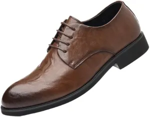 Mens Oxfords Men's Breathable Leather Wingtip Brogue Pointed Toe Classic Formal Business Dress Shoes