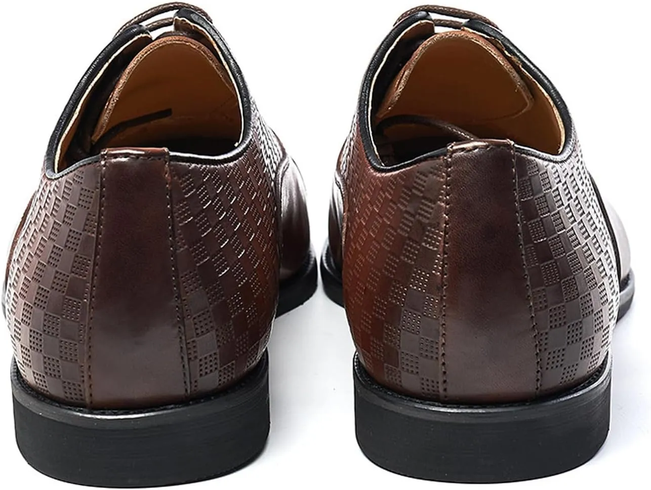 Men's Oxfords Shoes Formal Dress Derby Mens Genunie Leather Plain Toe Brogues Modern Suit Shoes Fashion Prom Wedding Business Causal Comfortable Tuxedo Shoes for Men
