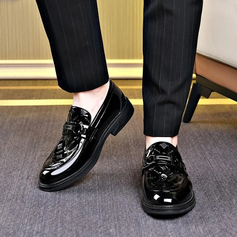 Men's Slip-On Loafers Genuine Leather Penny Style with Flexible Sole and Padded Collar for All-Day Comfort