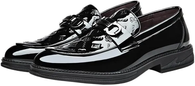Men's Slip-On Loafers Genuine Leather Penny Style with Flexible Sole and Padded Collar for All-Day Comfort