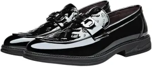Men's Slip-On Loafers Genuine Leather Penny Style with Flexible Sole and Padded Collar for All-Day Comfort