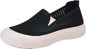 Non Slip Work Shoes Women Lightweight Casual Shoes Slip On Sneakers Running Lightweight Tennis Non Slip High Top Basketball Shoe Loafers Casual Slip On