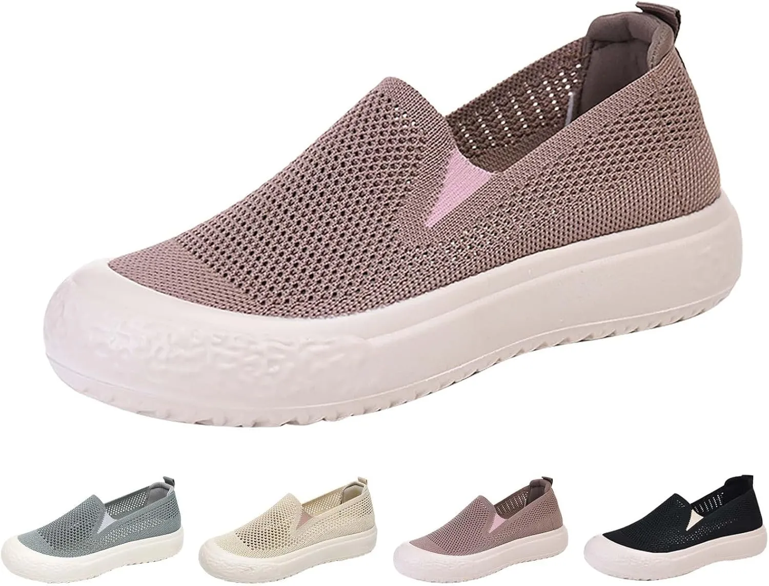 Non Slip Work Shoes Women Lightweight Casual Shoes Slip On Sneakers Running Lightweight Tennis Non Slip High Top Basketball Shoe Loafers Casual Slip On