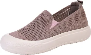 Non Slip Work Shoes Women Lightweight Casual Shoes Slip On Sneakers Running Lightweight Tennis Non Slip High Top Basketball Shoe Loafers Casual Slip On