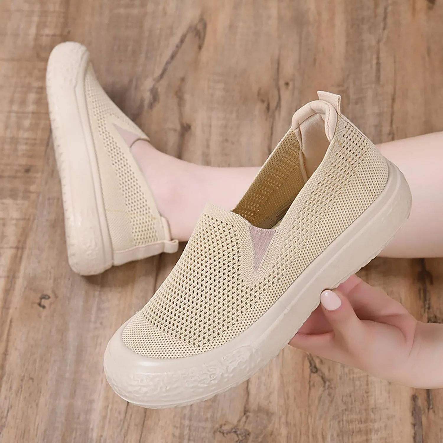 Non Slip Work Shoes Women Lightweight Casual Shoes Slip On Sneakers Running Lightweight Tennis Non Slip High Top Basketball Shoe Loafers Casual Slip On